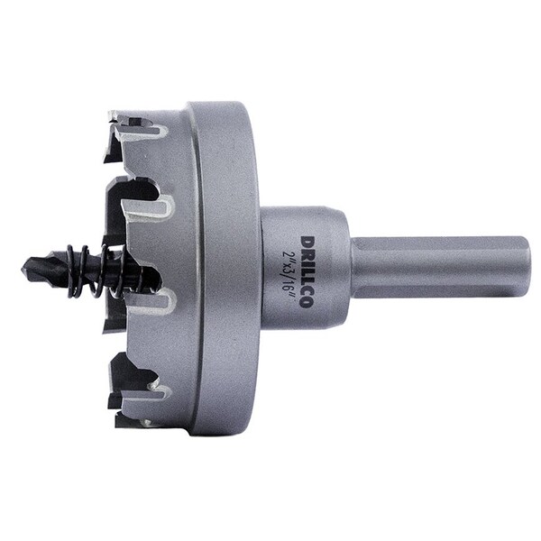 Drillco 15/16 " x 3/16" DOC Carbide Tipped Hole Cutter 95CT160 - main